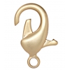 Lobster Clasp 26mm Brass Nickel free, Lead free Matt Gold